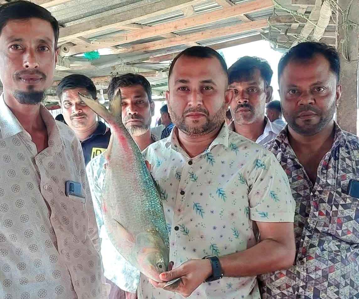 লক্ষ্মীপুরে এক ইলিশ বিক্রি হল ৯ হাজার ২০০ টাকায়